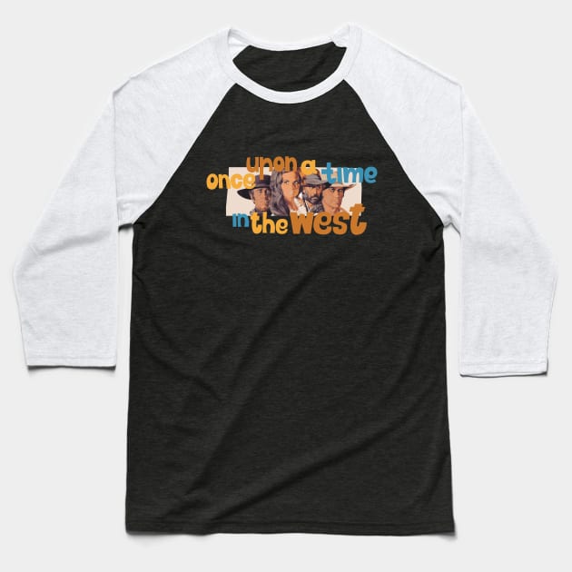 Serenade of the Spaghetti Western: Tribute to Once Upon a Time in the West Baseball T-Shirt by Boogosh